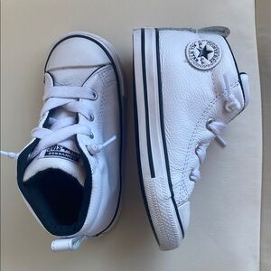 Converse White High-Top Sneakers Classic Style toddler boy size 8